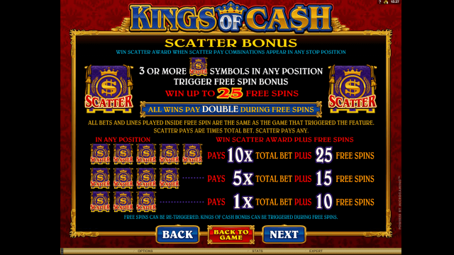 Бонусная игра Kings Of Cash 3