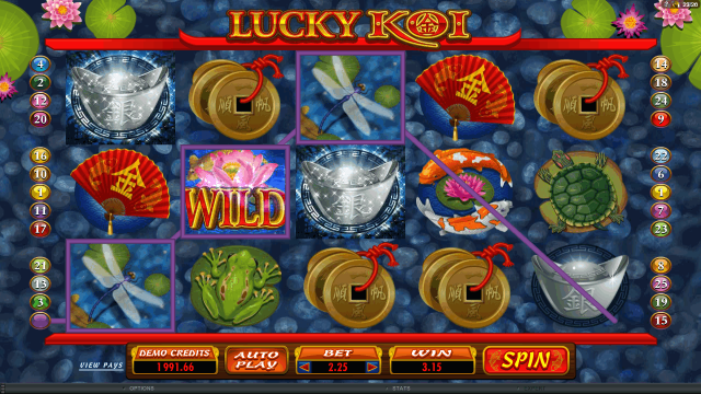 Игровой интерфейс Lucky Koi 9